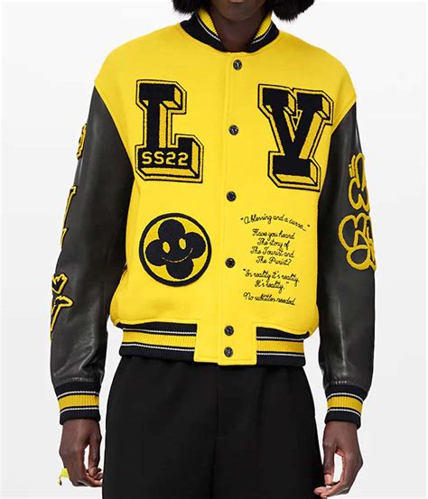 louis vuitton jacket windbreaker|louis vuitton varsity jacket yellow.